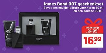 Aanbiedingen James bond 007 geschenkset - James Bond - Geldig van 13/12/2016 tot 25/12/2016 bij Trekpleister