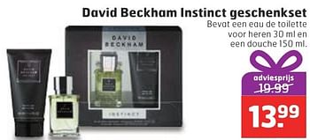 Aanbiedingen David beckham instinct geschenkset - David Beckham - Geldig van 13/12/2016 tot 25/12/2016 bij Trekpleister