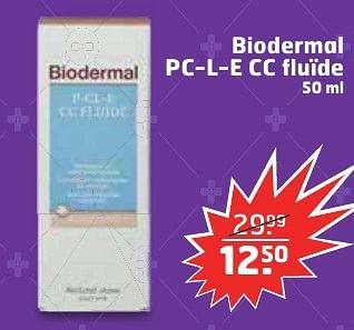 Aanbiedingen Biodermal pc-l-e cc fluïde - Biodermal - Geldig van 13/12/2016 tot 25/12/2016 bij Trekpleister