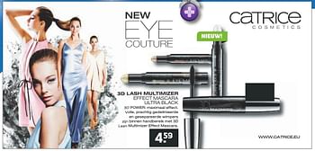 Aanbiedingen 3d lash multimizer effect mascara ultra black - Catrice - Geldig van 13/12/2016 tot 25/12/2016 bij Trekpleister