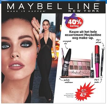 Aanbiedingen Maybelline oog make-up wenkbrauwpotlood master shape - Maybelline - Geldig van 13/12/2016 tot 25/12/2016 bij Trekpleister