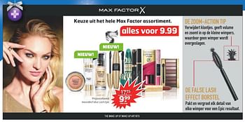 Aanbiedingen Max factor mascara false lash epic - Max Factor - Geldig van 13/12/2016 tot 25/12/2016 bij Trekpleister