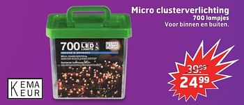 Aanbiedingen Micro clusterverlichting - Huismerk - Trekpleister - Geldig van 13/12/2016 tot 25/12/2016 bij Trekpleister