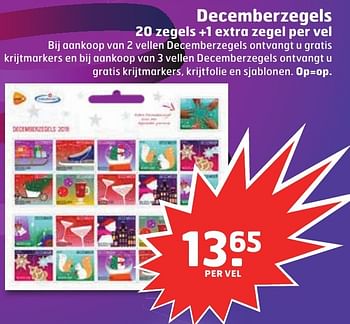 Aanbiedingen Decemberzegels - Huismerk - Trekpleister - Geldig van 13/12/2016 tot 25/12/2016 bij Trekpleister