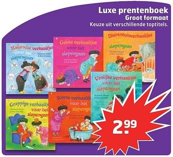 Aanbiedingen Luxe prentenboek groot formaat - Huismerk - Trekpleister - Geldig van 13/12/2016 tot 25/12/2016 bij Trekpleister