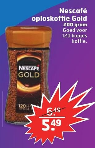Aanbiedingen Nescafé oploskoffie gold - Nescafe - Geldig van 13/12/2016 tot 25/12/2016 bij Trekpleister