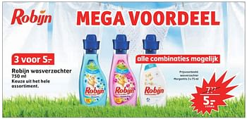 Aanbiedingen Robijn wasverzachter - Robijn - Geldig van 13/12/2016 tot 25/12/2016 bij Trekpleister