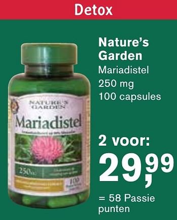 Aanbiedingen Nature`s garden mariadistel - Nature's Garden - Geldig van 06/12/2016 tot 25/12/2016 bij Holland & Barrett