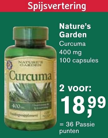 Aanbiedingen Nature`s garden curcuma - Nature's Garden - Geldig van 06/12/2016 tot 25/12/2016 bij Holland & Barrett