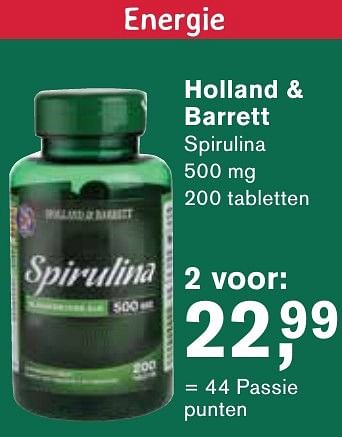 Aanbiedingen Holland + barrett spirulina - Huismerk - Essenza - Geldig van 06/12/2016 tot 25/12/2016 bij Holland & Barrett