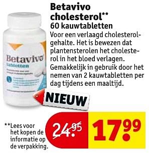Aanbiedingen Betavivo cholesterol - Betavivo - Geldig van 20/12/2016 tot 25/12/2016 bij Kruidvat