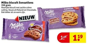 Aanbiedingen Milka biscuit sensations - Milka - Geldig van 20/12/2016 tot 25/12/2016 bij Kruidvat