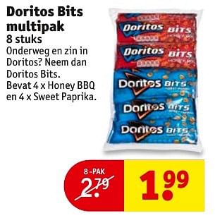 Aanbiedingen Doritos bits multipak - Doritos - Geldig van 20/12/2016 tot 25/12/2016 bij Kruidvat