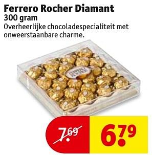 Aanbiedingen Ferrero rocher diamant - Ferrero - Geldig van 20/12/2016 tot 25/12/2016 bij Kruidvat