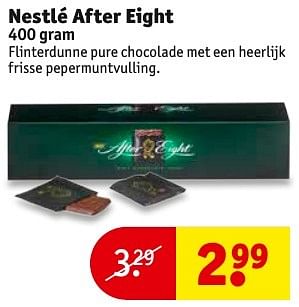 Aanbiedingen Nestlé after eight - Nestlé - Geldig van 20/12/2016 tot 25/12/2016 bij Kruidvat