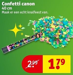 Aanbiedingen Confetti canon - Huismerk - Kruidvat - Geldig van 20/12/2016 tot 25/12/2016 bij Kruidvat