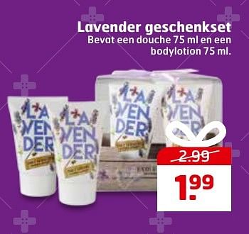 Aanbiedingen Lavender geschenkset - Huismerk - Trekpleister - Geldig van 20/12/2016 tot 25/12/2016 bij Trekpleister