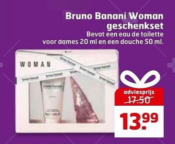 Aanbiedingen Bruno banani woman geschenkset - Bruno Banani - Geldig van 20/12/2016 tot 25/12/2016 bij Trekpleister