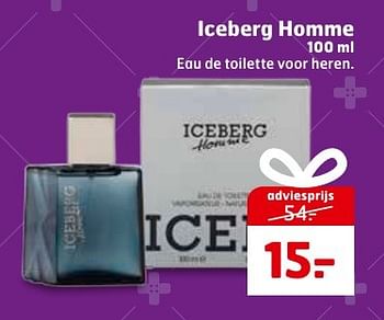 Aanbiedingen Iceberg homme - Iceberg - Geldig van 20/12/2016 tot 25/12/2016 bij Trekpleister