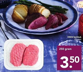 Aanbiedingen Deen biefstuk - Huismerk deen supermarkt - Geldig van 18/12/2016 tot 26/12/2016 bij Deen Supermarkten