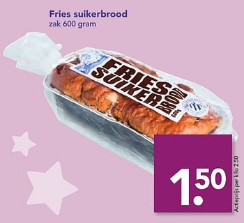 Aanbiedingen Fries suikerbrood - Huismerk deen supermarkt - Geldig van 18/12/2016 tot 26/12/2016 bij Deen Supermarkten