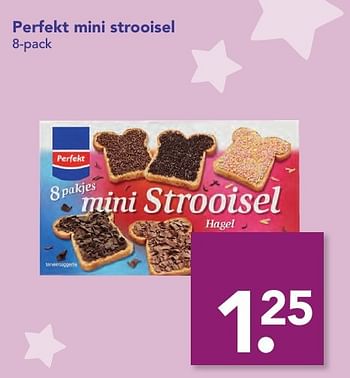 Aanbiedingen Perfekt mini strooisel - Perfekt - Geldig van 18/12/2016 tot 26/12/2016 bij Deen Supermarkten