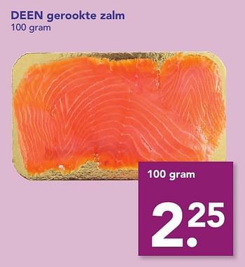 Aanbiedingen Deen gerookte zalm - Huismerk deen supermarkt - Geldig van 18/12/2016 tot 26/12/2016 bij Deen Supermarkten
