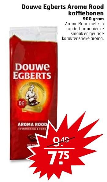 Aanbiedingen Douwe egberts aroma rood koffiebonen - Douwe Egberts - Geldig van 20/12/2016 tot 25/12/2016 bij Trekpleister