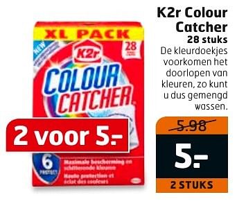 Aanbiedingen K2r colour catcher - K2R - Geldig van 20/12/2016 tot 25/12/2016 bij Trekpleister