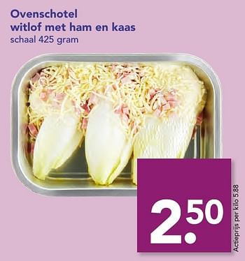 Aanbiedingen Ovenschotel witlof met ham en kaas - Huismerk deen supermarkt - Geldig van 18/12/2016 tot 26/12/2016 bij Deen Supermarkten