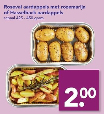 Aanbiedingen Roseval aardappels met rozemarijn of hasselback aardappels - Huismerk deen supermarkt - Geldig van 18/12/2016 tot 26/12/2016 bij Deen Supermarkten