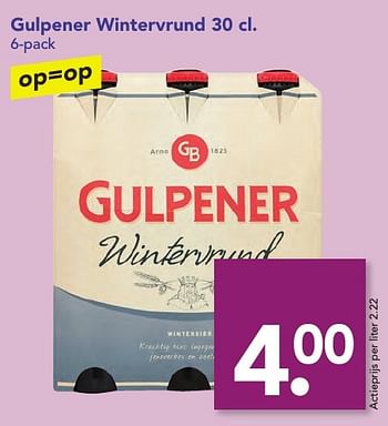 Aanbiedingen Gulpener wintervrund - Gulpener - Geldig van 18/12/2016 tot 26/12/2016 bij Deen Supermarkten