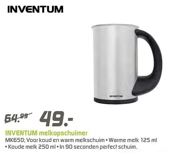 Aanbiedingen Inventum melkopschuimer mk650 - Inventum - Geldig van 12/12/2016 tot 26/12/2016 bij BCC