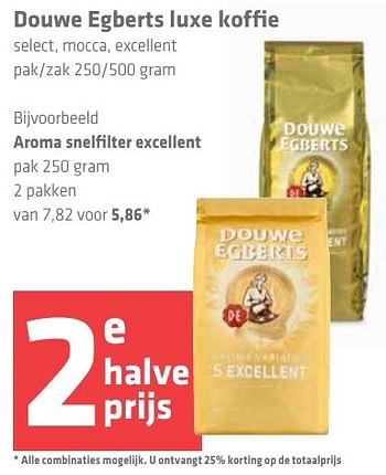 Aanbiedingen Douwe egberts luxe koffie - Douwe Egberts - Geldig van 16/12/2016 tot 26/12/2016 bij Spar