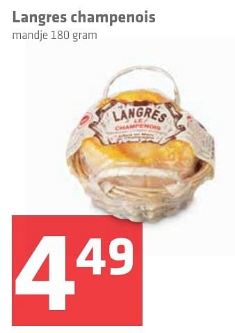 Aanbiedingen Langres champenois - Langres - Geldig van 16/12/2016 tot 26/12/2016 bij Spar