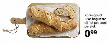 Aanbiedingen Korengoud luxe baguette - Huismerk - Jan Linders - Geldig van 19/12/2016 tot 26/12/2016 bij Jan Linders