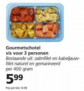 Aanbiedingen Gourmetschotel vis voor 3 personen - Huismerk - Jan Linders - Geldig van 19/12/2016 tot 26/12/2016 bij Jan Linders