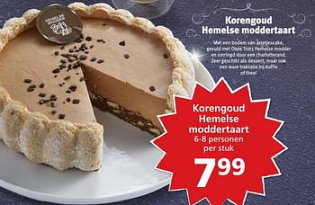 Aanbiedingen Korengoud hemelse moddertaart - Huismerk - Jan Linders - Geldig van 19/12/2016 tot 26/12/2016 bij Jan Linders