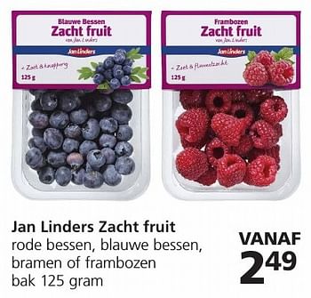 Aanbiedingen Jan linders zacht fruit - Huismerk - Jan Linders - Geldig van 19/12/2016 tot 26/12/2016 bij Jan Linders