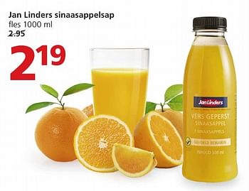 Aanbiedingen Jan linders sinaasappelsap - Huismerk - Jan Linders - Geldig van 19/12/2016 tot 26/12/2016 bij Jan Linders