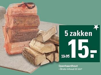 Aanbiedingen Openhaardhout - Huismerk Karwei - Geldig van 19/12/2016 tot 26/12/2016 bij Karwei