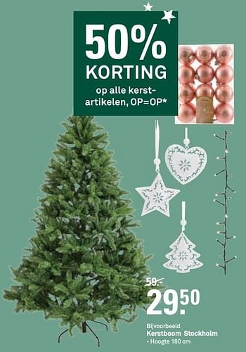 Aanbiedingen Kerstboom stockholm - Huismerk Karwei - Geldig van 19/12/2016 tot 26/12/2016 bij Karwei