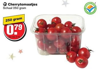 Aanbiedingen Cherrytomaatjes - Huismerk - Hoogvliet - Geldig van 21/12/2016 tot 26/12/2016 bij Hoogvliet