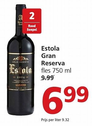 Aanbiedingen Estola gran reserva - Rode wijnen - Geldig van 19/12/2016 tot 26/12/2016 bij Jan Linders