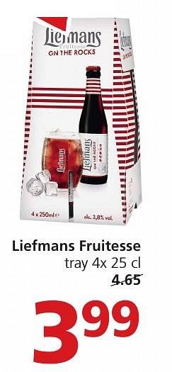 Aanbiedingen Liefmans fruitesse - Liefmans - Geldig van 19/12/2016 tot 26/12/2016 bij Jan Linders
