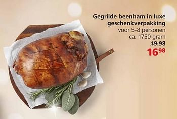 Aanbiedingen Gegrilde beenham in luxe geschenkverpakking - Huismerk - Jan Linders - Geldig van 19/12/2016 tot 26/12/2016 bij Jan Linders