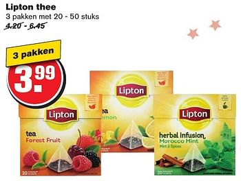 Aanbiedingen Lipton thee - Lipton - Geldig van 21/12/2016 tot 26/12/2016 bij Hoogvliet