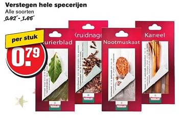 Aanbiedingen Verstegen hele specerijen - Verstegen - Geldig van 21/12/2016 tot 26/12/2016 bij Hoogvliet