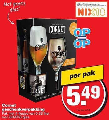Aanbiedingen Cornet geschenkverpakking - Cornet  - Geldig van 21/12/2016 tot 26/12/2016 bij Hoogvliet