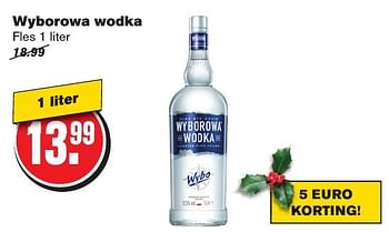 Aanbiedingen Wyborowa wodka - Wyborowa - Geldig van 21/12/2016 tot 26/12/2016 bij Hoogvliet